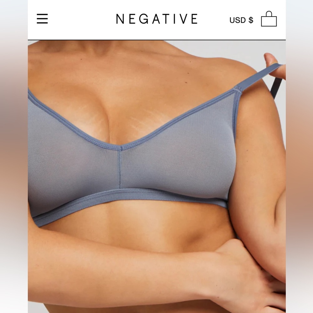 COPY - Two Negative Underwear sieve bras - size 3